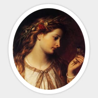 Ophelia 1865 - Thomas Francis Dicksee Sticker